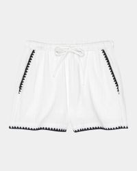 Sunny Embroidered Gauze Shorts