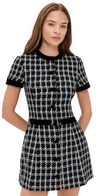 Hill House Home The Allegra Dress Black/White M