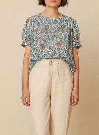 Indi & Cold - Chemise imprimée en coton bio - Taille L - Multicolore