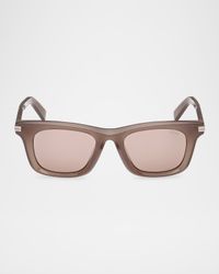 Men's Acetate Round Sunglasses