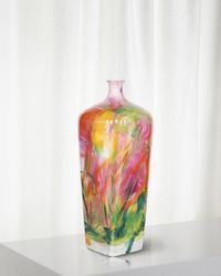 Hand-Painted Vase, 16"