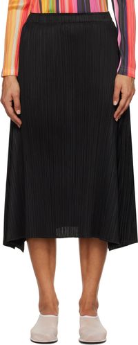 PLEATS PLEASE ISSEY MIYAKE Black Efficient Square Midi Skirt