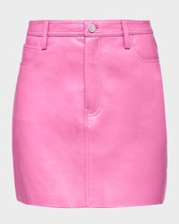 Dixie Recycled Leather Mini Skirt