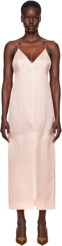 KHAITE Robe longue Tully rose