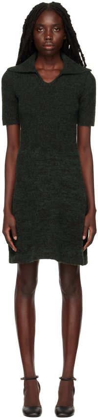 Proenza Schouler Green Fluffy Minidress