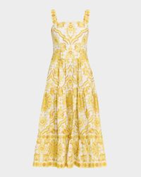 Margarita Sleeveless Tiered Midi Dress