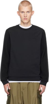 Moncler Navy French Terry & Knit Sweatshirt