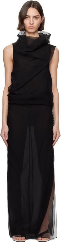 KHAITE Black Jeanty Maxi Dress