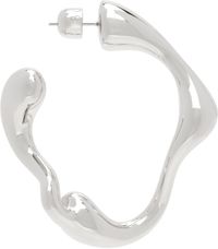 Maria Black Silver Splash Hoop Single Earring