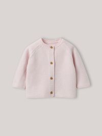 Cyrillus - Cardigan en coton biologique - Taille 12M - Rose