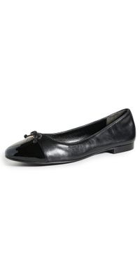 Tory Burch Cap Toe Ballet Flats Perfect Black 8