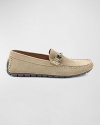 Men's Xander Horse-Bit Strap Leather Drivers