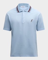 Men's Polo Shirt with Collar Detailing