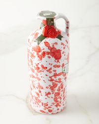 Extra Virgin Olive Oil in Ceramic Bottle, Red