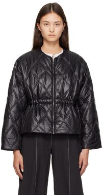 GANNI Black Quilted Jacket