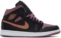Nike Jordan Baskets mi-montantes Air Jordan 1 SE noir et mauve