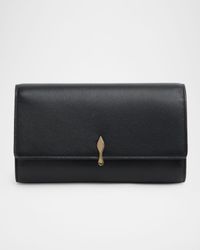 Bettina Nappa Leather Wallet on Chain