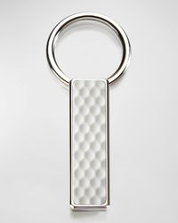Men's Stainless Steel Golf Ball Easy-Open Key Ring