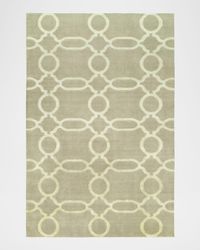 Ogee Chain Hand-Knotted Rug, 6' x 9'