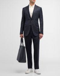 Men's Tonal Stripe Wool-Silk Suit