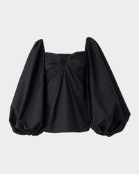 Sweetheart Balloon-Sleeve Top