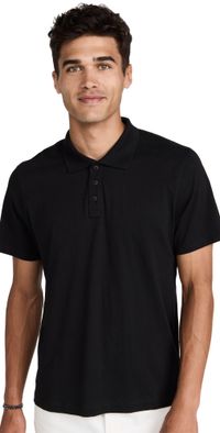 ATM Anthony Thomas Melillo Classic Jersey Polo Black XXL