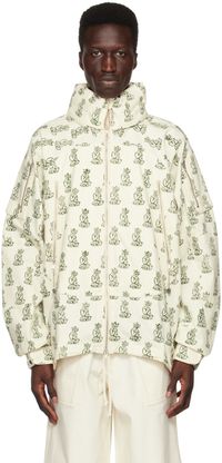 Gentle Fullness Blouson blanc cassé à breloques