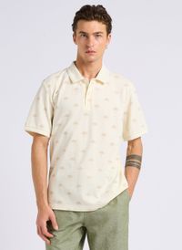 Scotch And Soda - Polo regular imprimé en coton - Taille XL - Blanc