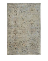 Cyan Sky Hand-Knotted Rug, 6' x 9'