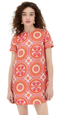 La DoubleJ Mini Swing Dress Sun Jacquard XL