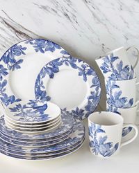 Arbor Blue 16-Piece Dinnerware Collection