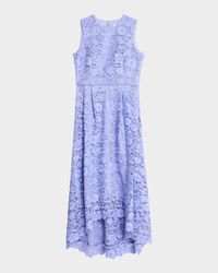 Daniela High-Low Floral Lace Maxi Dress