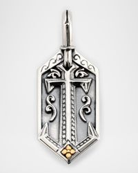Men's Hydra Sterling Silver and 18K Gold Pendant