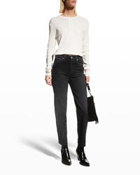 70s Stovepipe Distressed Jeans