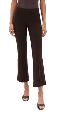 DONNI. Rib Kick Flare Trousers Heather Grey XXL