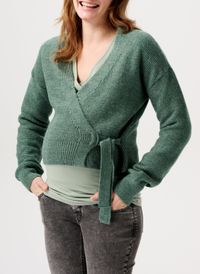 Noppies - Cardigan court de grossesse - Taille L - Vert