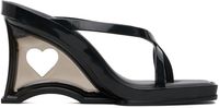 Melissa Black Glass Heel Heeled Sandals