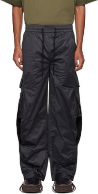 NAMESAKE Black Rod Warm Up Cargo Pants