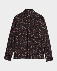 Men's Rodney Kiss-Print Sport Shirt
