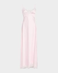 Manuela Satin Polka Dot Maxi Slip Dress