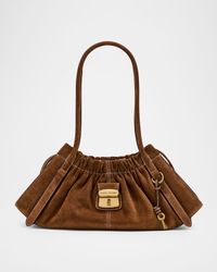 The Suede Cristina Satchel Crossbody Bag