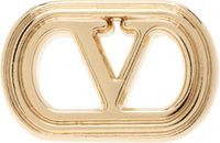 Valentino Garavani Gold Ovalette Metal Earrings