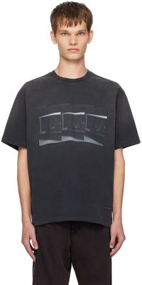 Solid Homme T-shirt gris à images