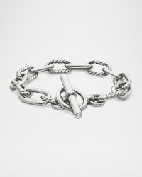11mm DY Madison Toggle Chain Bracelet in Silver