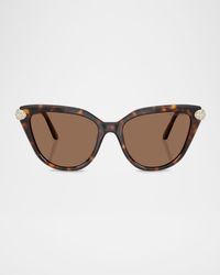 SK6038 Cat-Eye Embellished Sunglasses