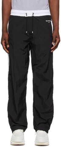 Balmain Black Nylon Lounge Pants