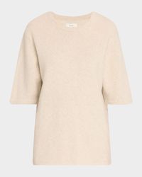 Raven Short-Sleeve Wool Sweater