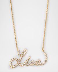 Talisman 18K Yellow Gold Personalized Lisa Diamond Necklace