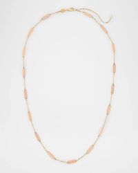 14K Yellow Gold 17-Station Inlay Necklace