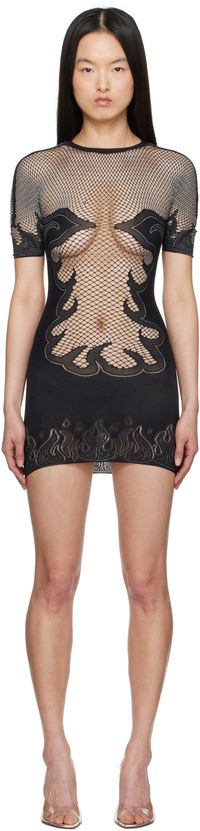 Poster Girl Black Pin Up Minidress